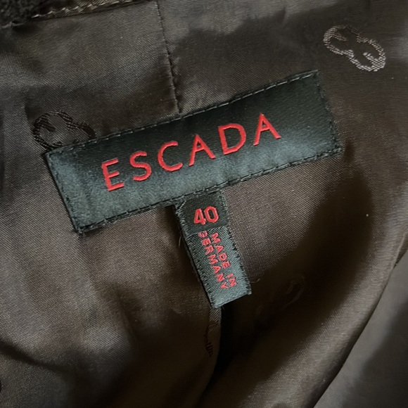 Escada NEW vintage jacket blazer 30% wool 70% rayon Made In Germany brown - Picture 4 of 17